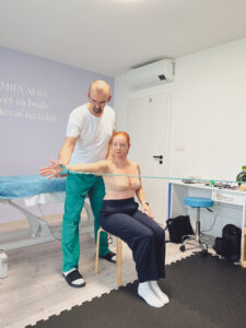 Klientka RC Skalka fyzioterapia rehabilitácia bolest chrbtice platničky